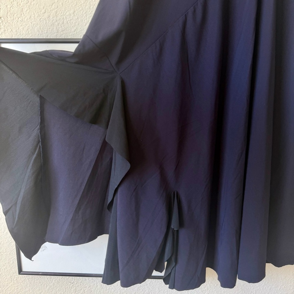 Vintage Marithé François Girbaud Sleeveless Asymmetrical Navy Black Dress - Picture 5 of 10